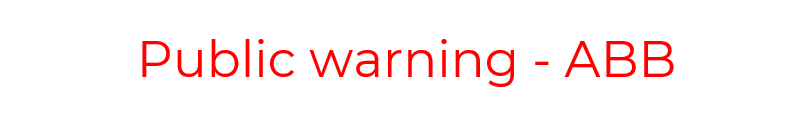Public warning ABB Mabbing